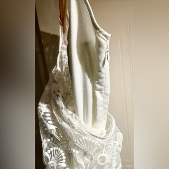 Ivy & Oak Bridal Long Sleeve Embroidered Two-Piece Layered Wedding Dress - Picture 8 of 11